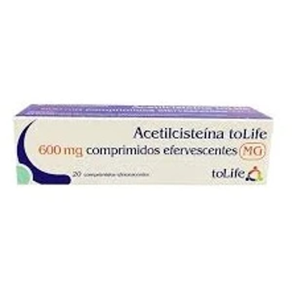 Acetilcisteína ToLife MG 600mg Comp Efervescente x20