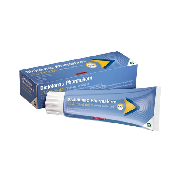 Diclofenac Pharmakern , 20 mg/g Bisnaga 180 g Gel