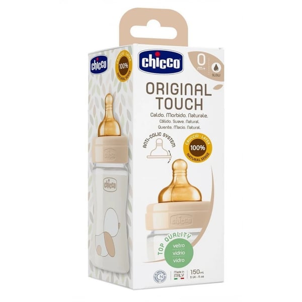 Ch.Bib27710300000 Biberão Original Touch Vidro 0M+ Látex 150ml