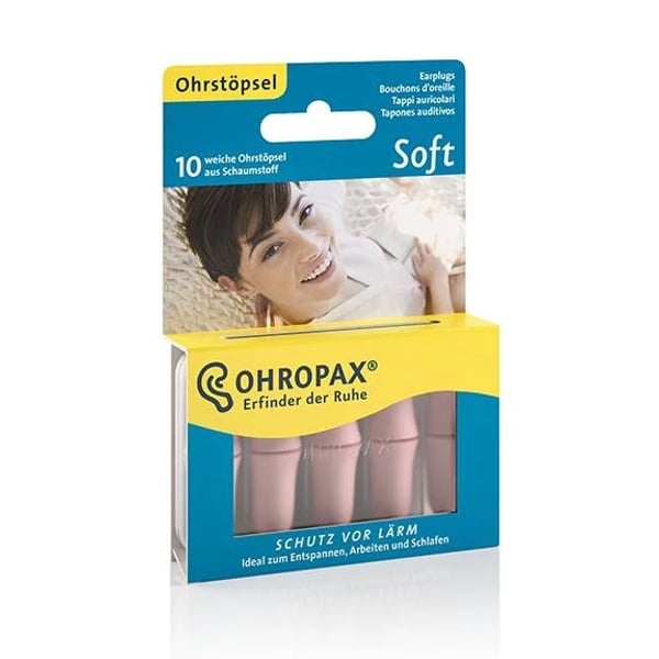 Ohropax Soft Tampões Auriculares Espuma x10