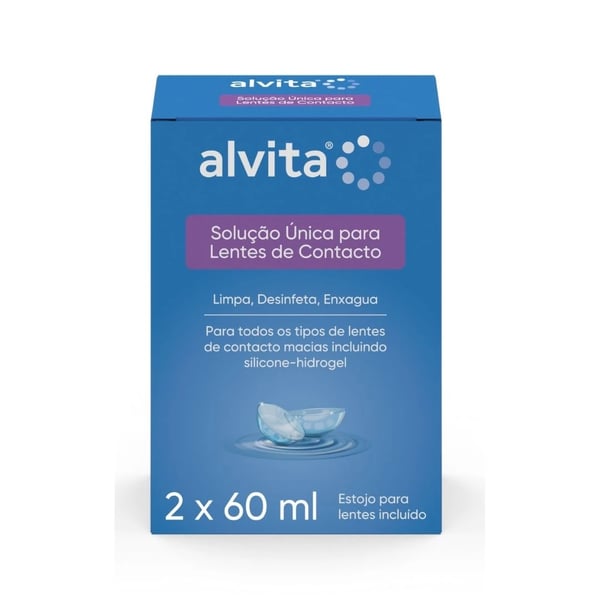 Alvita Sol Únic Lentes Contacto 60ml X2
