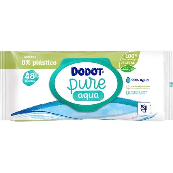 Dodot Aqua Pure Toalhita 0%Plástico X48
