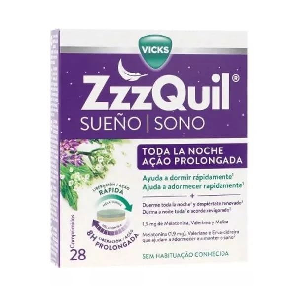 Zzzquil Sono Ação Prolongada Comp X28