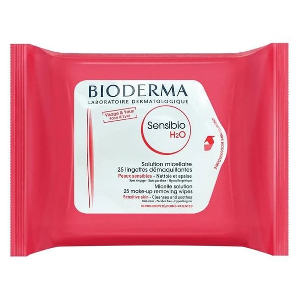 Bioderma Sensibio H2O Toalhetes Desmaquilhantes x25